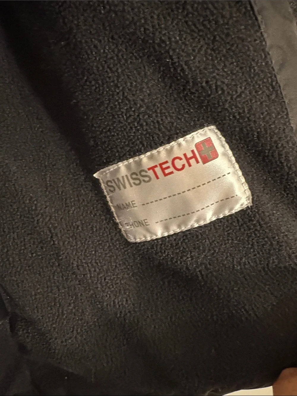 Swiss tech Kids Black Hooded Puffer Jacket